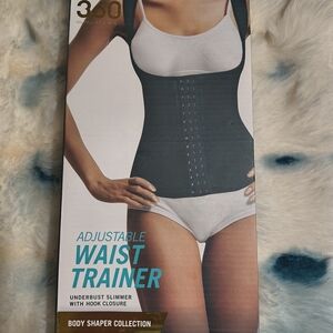 Adjustable Underbust Waist Trainer - Black